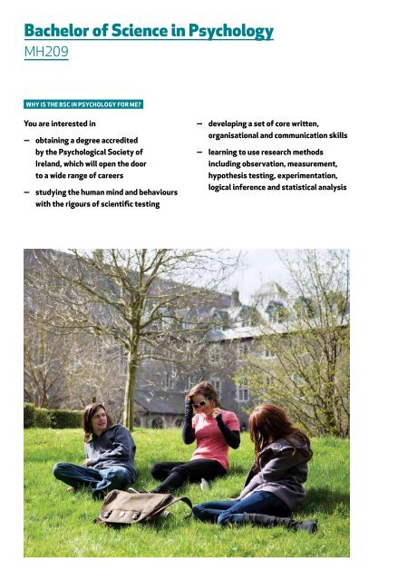 Maynooth University Undergraduate Handbook 2015