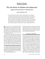 The Life Stories of Children and Adolescents - PsychiatryOnline