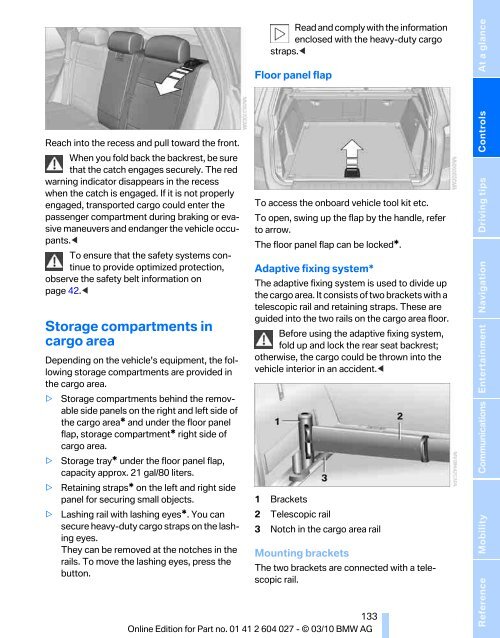 Online Edition for Part no. 01 41 2 604 027 - Ã‚Â© 03/10 BMW AG