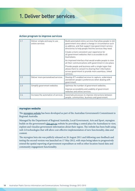 APS ICT Strategy 2012 - Australian Government Information and ...