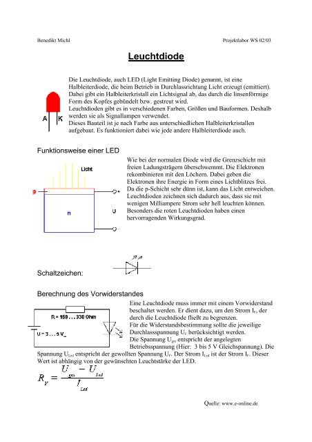 LEDs - Projektlabor