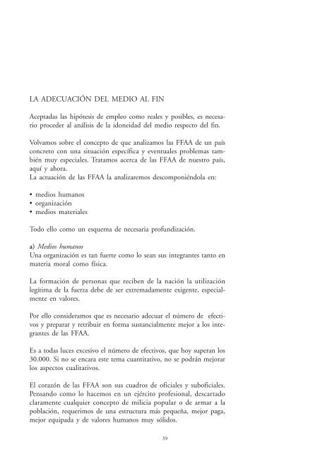 Debate Nacional sobre Defensa, Aportes para una Ley