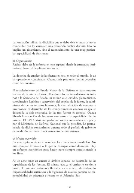 Debate Nacional sobre Defensa, Aportes para una Ley