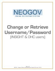 Change or Retrieve Username/Password (INSIGHT/OHC Users)