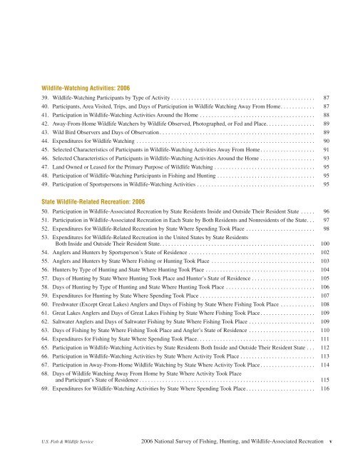 2006 National Survey of Fishing, Hunting, and Wildlife-Associated ...