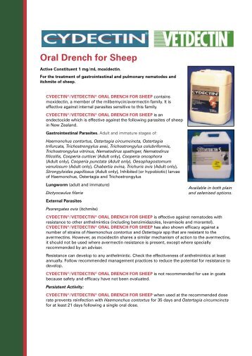 Oral Drench for Sheep - Myfarmstore.co.nz