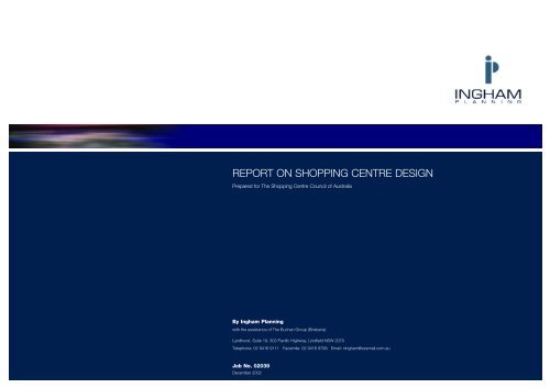 report on shopping centre design - Shopping Centre Council of ...