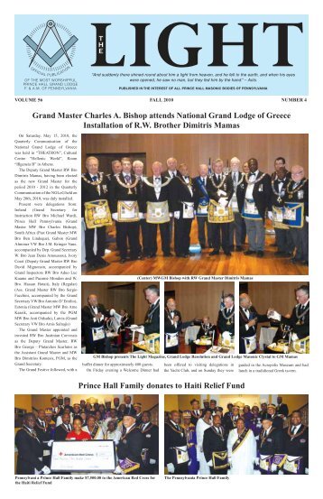 Grand Master Charles A. Bishop attends National Grand Lodge of ...