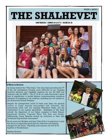 Shalhevet Week 2 - Camp Morasha