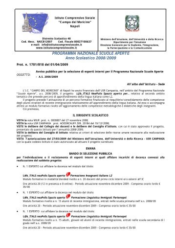 scuole aperte nazionali_moricino.pdf - Istituto Comprensivo Statale ...