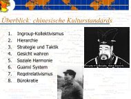 Folien zu China - Stefan Schmid | Interkulturelle Kommunikation