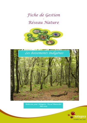 Fiche de Gestion Réseau Nature - Natagora