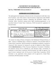 Expression of Interest for writing History of ... - WRD, Jharkhand