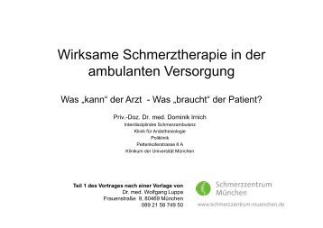 Ambulante Schmerztherapie 13 10 2012_Irnich