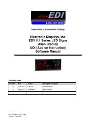 Software Manual - Electronic Displays, Inc.