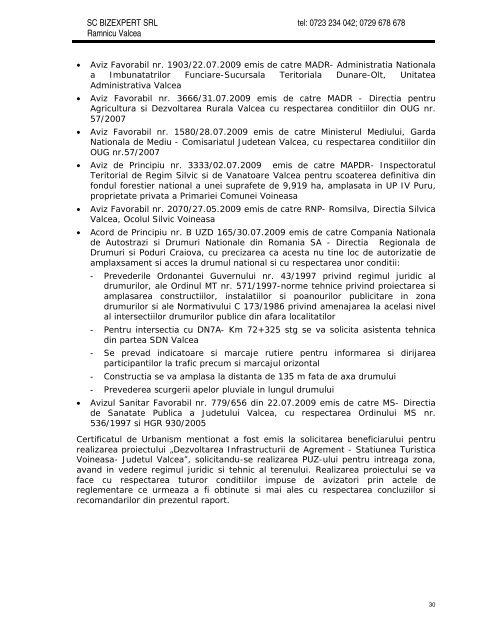 Raport de mediu PUZ - Consiliul Judetean Valcea