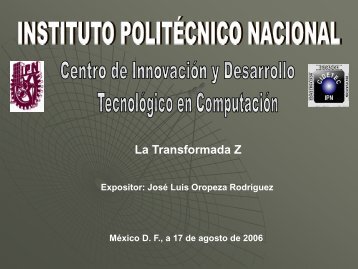 LA TRANSFORMADA Z.pdf - JosÃ© Luis Oropeza