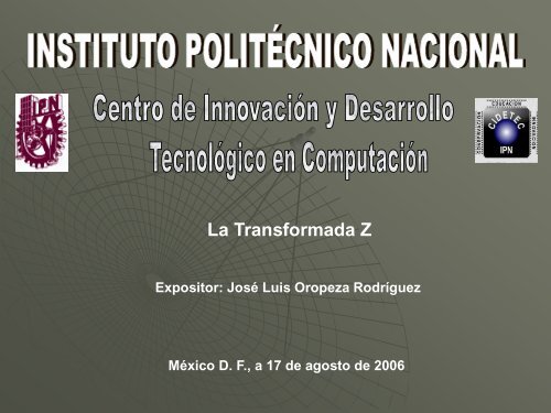 LA TRANSFORMADA Z.pdf - JosÃ© Luis Oropeza