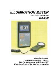 ILLUMINATION METER - T&D Messtechnik GmbH