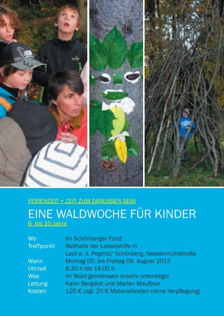EINE WALDWOCHE FÜR KINDER - Karin Bergdolt