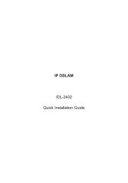 IP DSLAM IDL-2402 Quick Installation Guide - Planet