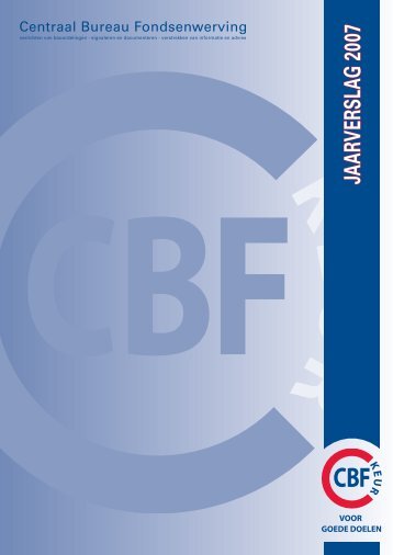 JAARVERSLAG 2007 - CBF