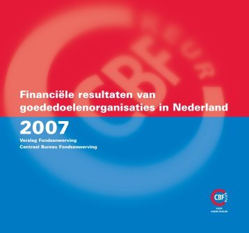 Financiële resultaten van goededoelenorganisaties in ... - CBF