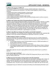 LincPass Applicants - USDA HSPD-12 Information