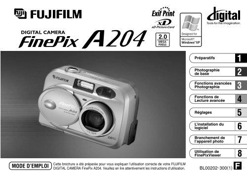 Mode d'emploi FinePix A204.pdf - Fujifilm France