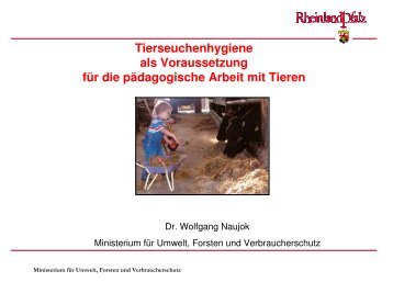 Vortrag von Dr. Konrad Naujok, Ministerium für Umwelt, Forsten und ...