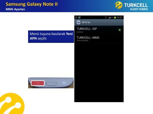 Samsung Galaxy Note 2 MMS AyarlarÄ±
