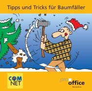 Tipps und Tricks für Baumfäller - pro office Bürokultur