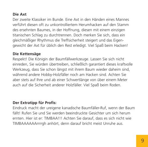 Tipps und Tricks für Baumfäller - pro office Bürokultur