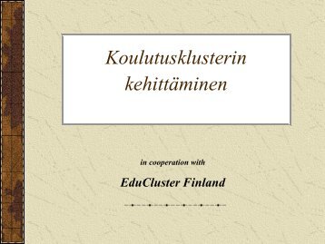 EduCluster Finland - Keski-Suomen liitto