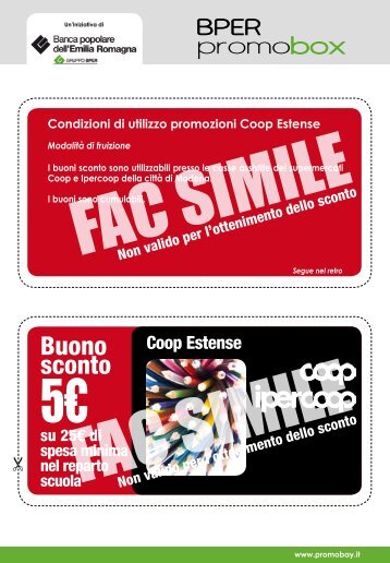 Buono sconto - Promobay