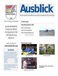 Ausblick v4n2 Mar/Apr 2001 - the BMW Car Club of British Columbia