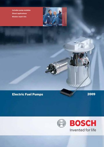 2009 Electric Fuel Pumps - Bosch New Zealand