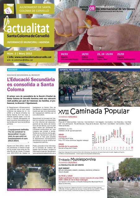 MarÃ§ [NÃºm. 2 - pdf 1,14 Mb] - Ajuntament de Santa Coloma de ...