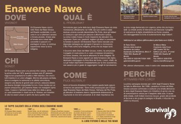 Azione Enawene Nawe - Survival International