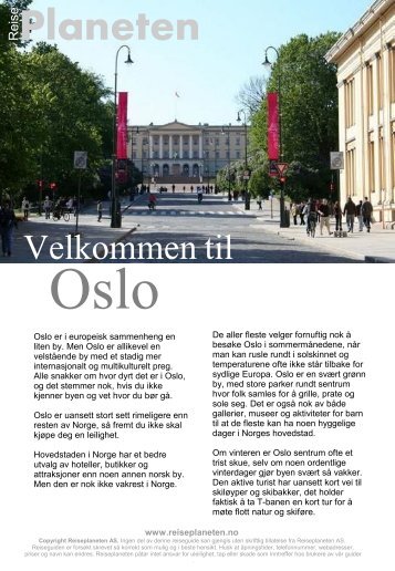 Reiseplanetens guide til Oslo