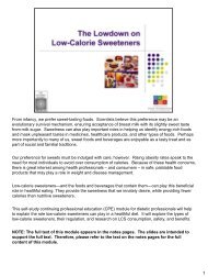 The Lowdown on Low-Calorie Sweeteners - International Food ...
