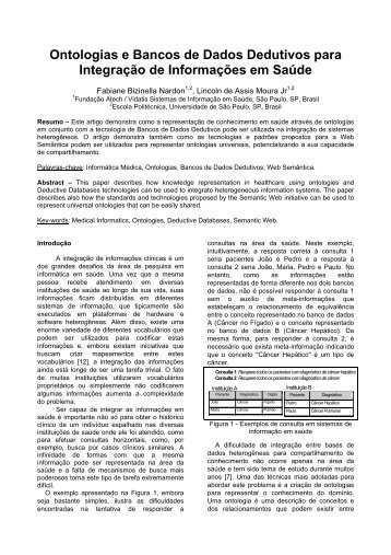 Ontologias e Bancos de Dados Dedutivos para Integração de ...