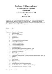 Bachelor - PrÃ¼fungsordnung Informatik - Hochschule Zittau/GÃ¶rlitz