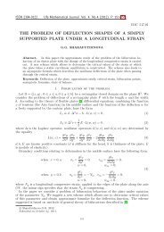 the problem of deflection shapes of a simply supported plate under a ...
