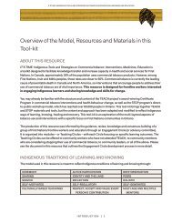 2. Overview of the Model, Resources and Materials in this Tool-kit