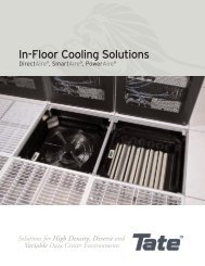 In-Floor Cooling Solutions Brochure - Tate Access Floors