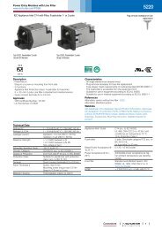 5220 - Power Entry Modules with Line Filter - SCHURTER