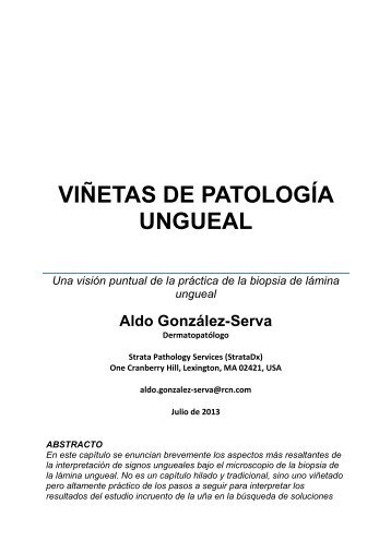 189 ViÃ±etas de PatologÃ­a Ungueal - Antonio RondÃ³n Lugo