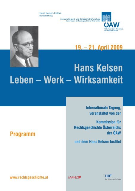 Hans Kelsen Leben – Werk – Wirksamkeit