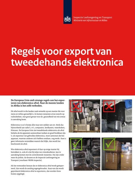Regels voor export van tweedehands elektronica - Inspectie ...